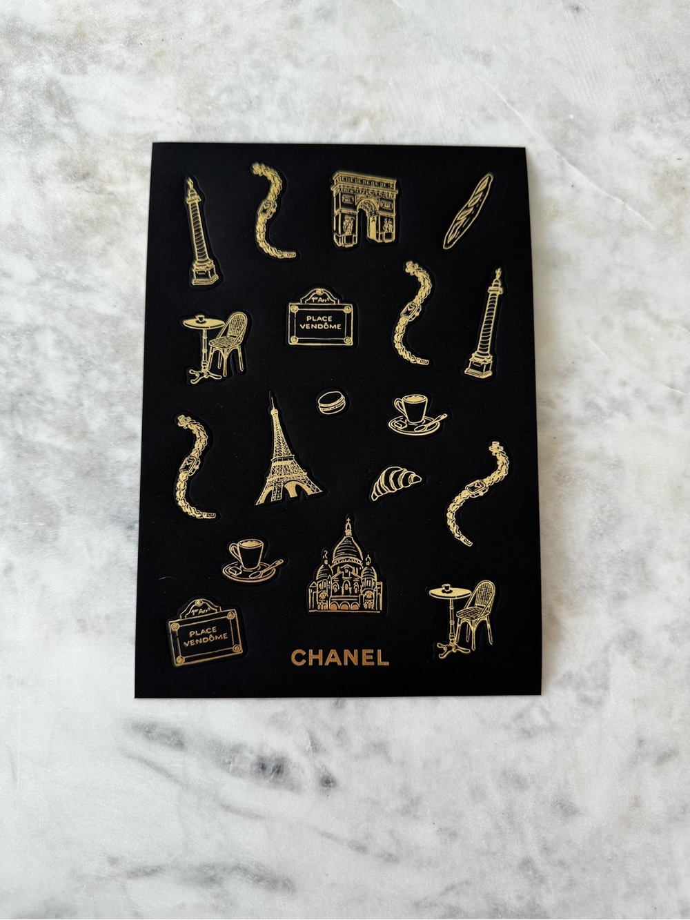 Chanel Paris Themed Sticker Sheet